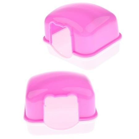 2 Pieces Hamster Room, Durable and Eco - friendly Nest, Squirrels, Birds, Rats, Sparrows Attachment, Pink