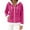 Hot Pink, variant on Women's Zip Up Jacket Ugly Christmas Holiday Hoodies Faux Fur Trim Warm Oversized Sweatshirts Furry Collar Winter Fashion Hooded Coat Deep Red XXL