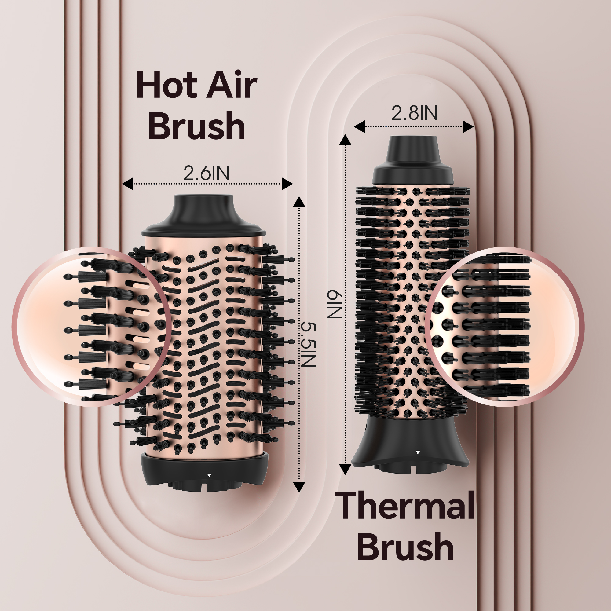 SKIMI Hair Dryer Brush Hot Air Styling Tool Set photo 7