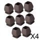 thumbnail image 1 of 4x8x Protectores De Piso Para Patas De Sillas Cubiertas Para Patas De Sillas Inclinadas De 15 degree Para Proteger Pisos Cuadrados De 20 A 28mm, 1 of 10