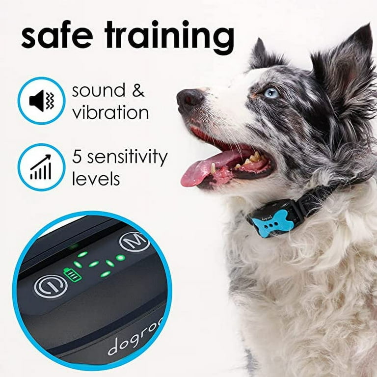DogRook Dog Bark Collar - Humane, No Shock Barking Collar - for Small,  Medium, Large Dogs Breeds - Walmart.com