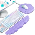 thumbnail image 4 of Cloud Wrist Rest Kit Ergonomic Keyboard Wrist Rest Mouse Wrist Rest Computer Gaming Wrist Rest Non-Slip Base Purple, 4 of 8