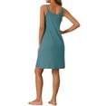 thumbnail image 3 of INSPIRE CHIC Women's Valentines Day Sleeveless Pajama Dress Modal Chemise Sleepshirts Nightshirts Spaghetti Strap Nightgowns S Lake Green, 3 of 6