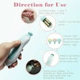 thumbnail image 7 of ML Baby Nail Trimmer Electric - Low Noise Safe Nail Clipper Kit, Trimming, Polishing with Light & 6 Grinding Pads for Newborn, Kids and Adults Toes and Fingernails (Blue), 7 of 7