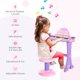 thumbnail image 5 of Piano Electrónico de Juguete Qaba Princesa 32 Teclas con Banquito 3-6A Rosa, 5 of 8