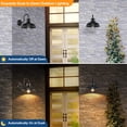 thumbnail image 2 of Apliques de pared exteriores TOBUSA, paquete de 2, de anochecer a amanecer, negro mate, 2 of 7