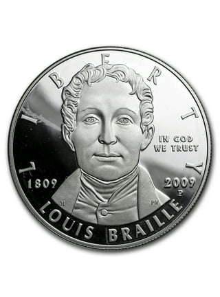 2009 P LOUIS BRAILLE SILVER $1 NGC MS70 - collectibles - by owner