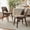 Dark Brown, variant on Usaint Dining Chairs Set of 4, Modern Upholstered Faux Leather Kitchen & Dining Room Chairs with Solid Wood Frame, Curved Back, Foam Padded Seat, Mid Century Dining Chairs for Living Room, Dark Brown