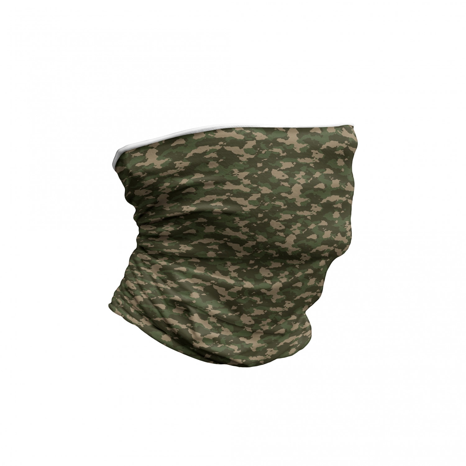 Camouflage Neck Gaiter, Jungle Marsh Camo Art, Unisex, Olive Green Multicolor, by Ambesonne