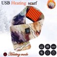 thumbnail image 1 of Womens' Hearting Warming Scarf FashionableSmart Mobile Power USB Charging Neck And Shoulder Winter Cold Protection And Warm Heating Men And Women Scarf, 1 of 5