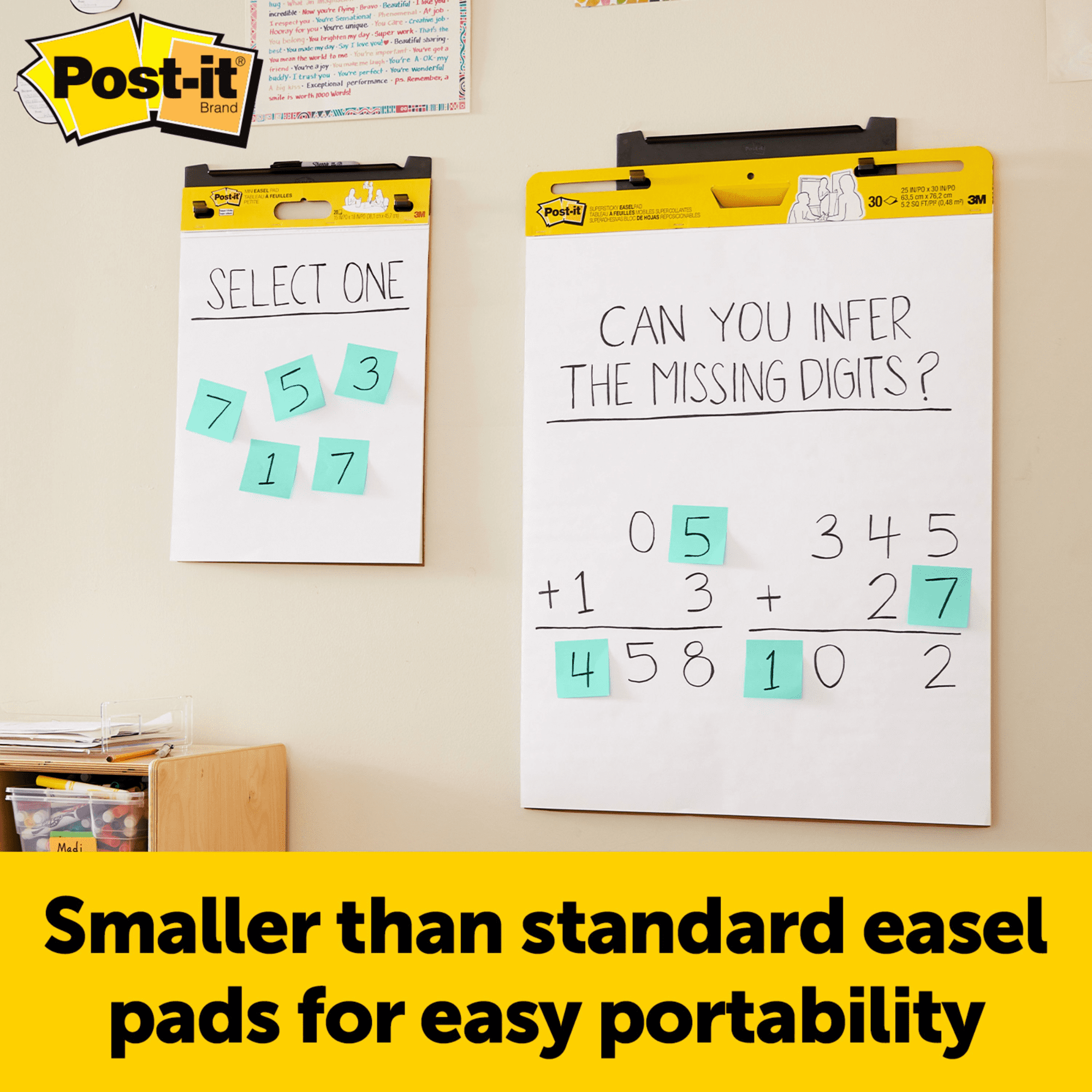 Post-it Super Sticky Mini Easel Pad: 15 in. x 18 in. / (White) [6-pack] 577SS