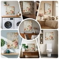 thumbnail image 6 of Ships Next Day Canvas Wall Art 8"x8",Farmhouse Pink Floral Wood Framed Canvas Print Painting,Spring Vintage Botanical Flowers Ready to Hang Small Picture Wall Decor for Home Bathroom Nursery Kitchen, 6 of 9