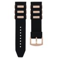 thumbnail image 2 of 26MM SILICONE RUBBER BAND STRAP FOR INVICTA RUSSSIAN 6608, 4342 1479 ROSE BUCKLE, 2 of 2