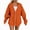 R138-Orange, variant on NOLDARES Zip Up Hoodie Women Long Sleeve Fall Winter Plus Size Plain Hooded Sweatshirts Trendy Casual Fashion Jacket With Pockets(Orange,XL)