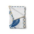 thumbnail image 2 of Letter B Soft Flannel Fleece Throw Blanket, European Art Elements Floral B Letter in Alphabet Natural Inspirations, Cozy Plush for Indoor and Outdoor Use, 60" x 80", Blue Yellow Orange, by Ambesonne, 2 of 6