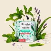 فوط ما بعد الولادة للتبريد بالأعشاب من Honey Pot مصنوعة من القطن العضوي بنسبة 100%، 12 قطعة