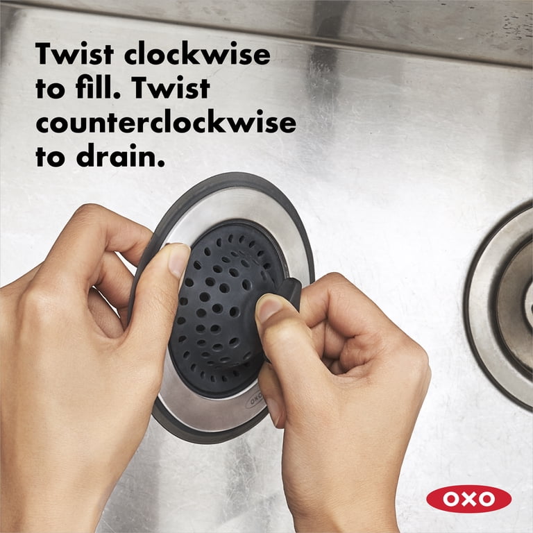 OXO Softworks 2-in-1 Stainless Steel Sink Strainer and Stopper photo 5