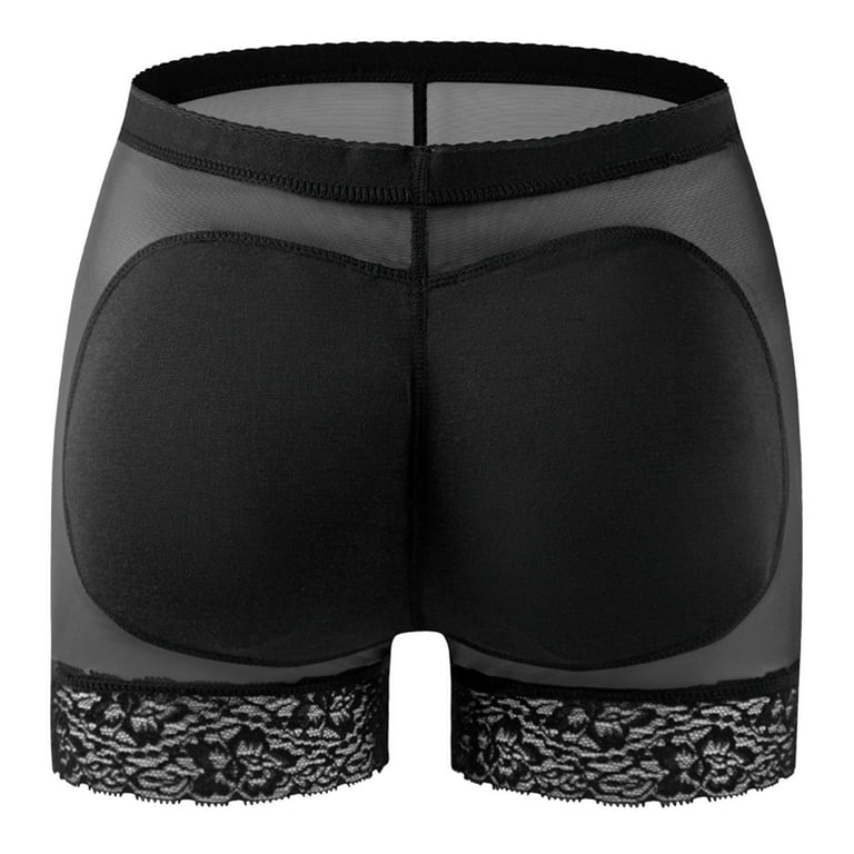 SHAPERX SZ7219-Black-S- Women's Butt Lifter Shaping Shorts, Black, Small