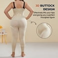 thumbnail image 7 of Athlemo Plus Size Women Open Bust Full-Length Shaping Jumpsuit Sleeveless Shapewear Tummy Control, 7 of 7