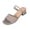 Khaki, variant on Lenago Women's Open Toe Chunky Heel Sandals Ankle Strap Platform Slides Summer Casual Walking Shoes Comfortable Fashionable Summer Vacation White 6.5