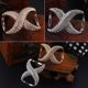 thumbnail image 4 of Elegante bufanda de seda Clips Anillos Broche de hebilla adornado con diamantes de imitación dorado jinwen Sujetador de bufanda de seda, 4 of 8