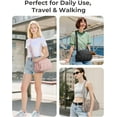 thumbnail image 7 of Anti Theft Crossbody Bags for Women Travel Purse, Medium Quilted Puffy cross body bag, Handbags Shoulder Purses,Light Gray, 7 of 7