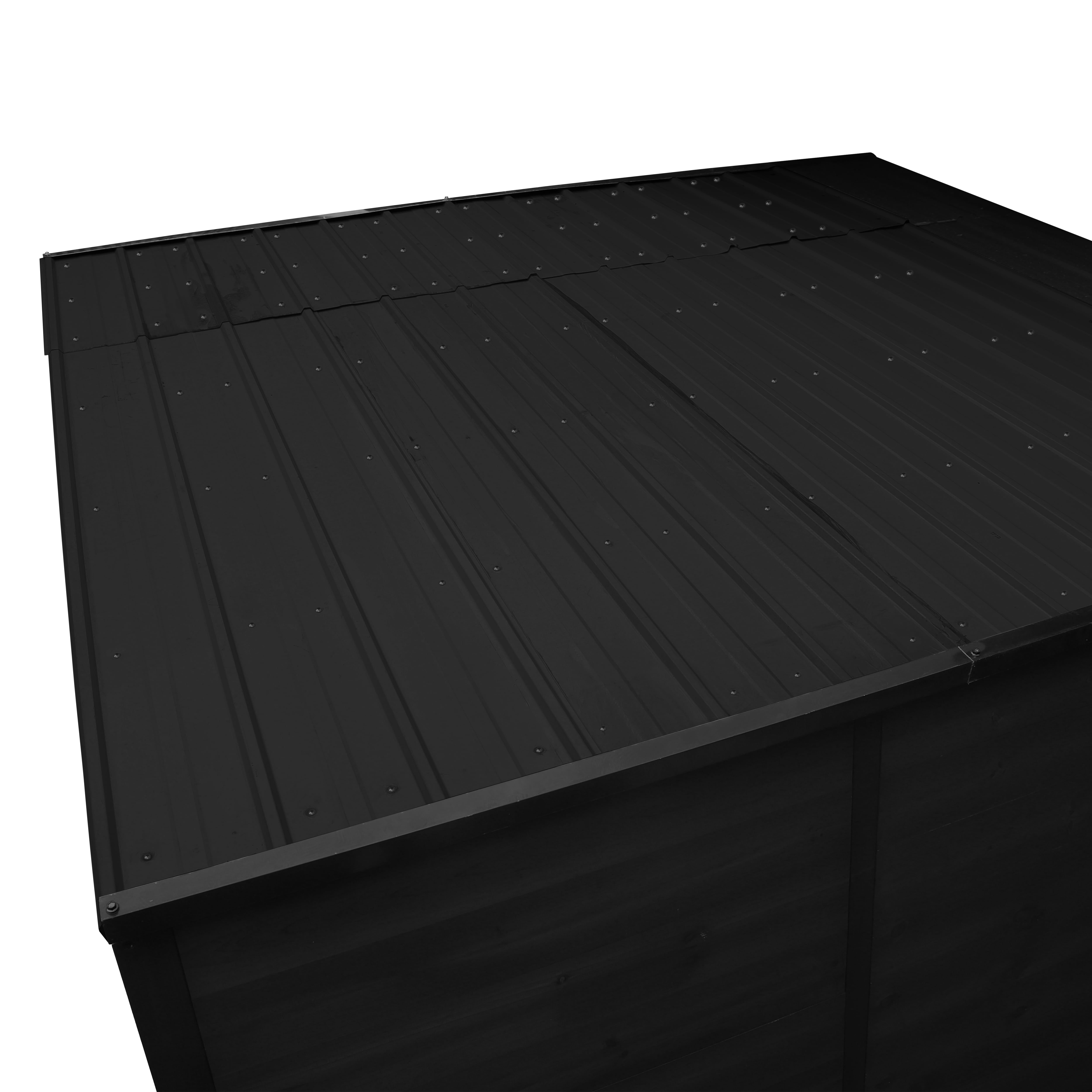 VEIKOUS Outdoor Bar Shed W/TV Bracket, 8'x5' Wooden Backyard Pub with Foldable Bar Counter, Lockable Doors & Storage Shelves, Weatherproof Cedar Farmer Stand for Patio, Garden & Parties