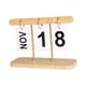 thumbnail image 3 of Calendario de escritorio reutilizable, de pie, perpetuo, para casa de campo. Madera, 3 of 7