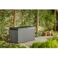 thumbnail image 6 of Keter Darwin 150 Gallon Durable Resin Outdoor Deck Box Storage Organization, Graphite, 6 of 8