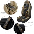 thumbnail image 6 of Xixirimido Car Seat Covers for Front Seats 5Pcs Car Accessories with Seat Belt Covers & Center Console Cover Universal Fit for SUVs,Vans,Trucks,Sedans, Bear Forest Camo, 6 of 8