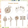 thumbnail image 6 of 16PCS Travel Theme Cupcake Toppers Wooden Airplane Suitcase Cake Toppers for Travel Adventure Party Decorations Birthday Baby Shower Supplies, 6 of 6