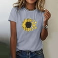 thumbnail image 4 of Blouses pour Femmes,Shorts pour Femmes,Blouse à Manches Courtes Imprimée pour Femmes, T-Shirt Drôle à Col Rond,Blouses pour Femmes Mode,Blouses à Manches Courtes pour Femmes, 4 of 5