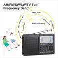 thumbnail image 5 of Radio de Banda AM/SW/LW/TV/FM Radio Receptor de Frecuencia Recepción de Radio FM con Sincronización Reloj Despertador Radio Portátil, 5 of 5