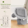 thumbnail image 2 of Torre para gatos Globlazer C51 para interiores, 130 cm, gris claro, 2 of 8