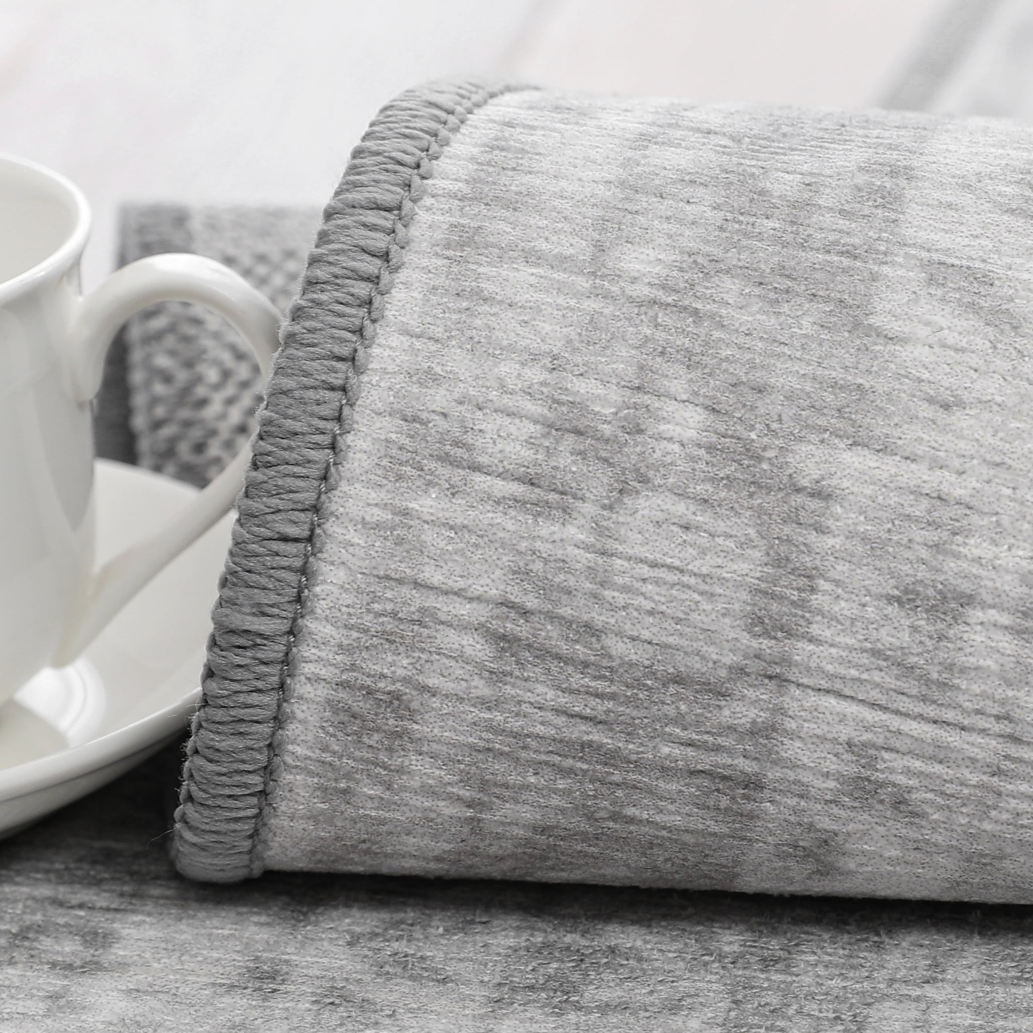 KUETH Area Rugs for Living Room 8x10 Machine Washable Bedroom Rugs Distressed Vintage Print Gray Large Throw Rug Dining Room Aesthetic, Non Slip Carpet with Gripper