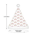 thumbnail image 3 of Fuzoiu Rainbow Print Santa Hat Christmas Hat for Adults,Santa Hats with Pompom, Unisex Xmas Holiday Hat for Christmas New Year Festive Party Supplies, 3 of 6