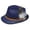 Blue, variant on Festival Hats Top Hats Dance Street Dance Hats British Short Brim Jazz Hats