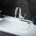 thumbnail image 3 of Kibi Circular Single Handle High-Arc Bathroom Sink Faucet, 3 of 3