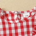 thumbnail image 6 of WIBACKER 3M-3Y Toddler Baby Girl Plaid Shirt Soft Ruffled Tank Top + Lace Skirt with Bow Summer Infant Outfits Set, 6 of 9