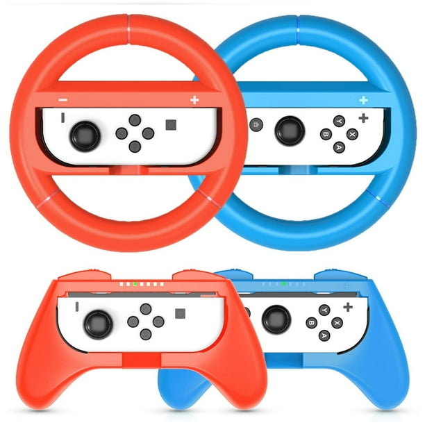 Controlador Game Wheel para Nintendo Switch y Switch OLED (paquete de 4) Accesorios para el mando Joy Con