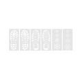 thumbnail image 2 of 6Pcs Christmas Stencils Christmas Floor Templates Reusable Coloring Embossing Stencil for Window Glass Door Painting on Wood, 2 of 10