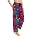 thumbnail image 2 of Xecao Colorful Snake Women's Straight Lounge Pajama Pants: The Epitome of Relaxed Sleepwear, 2 of 9