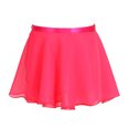 thumbnail image 2 of TiaoBug Kids Girls Lightweight Solid Chiffon Wrap Dance Skirt with Waist Tie Ballet Dance Training Skirts 4-12, 2 of 7