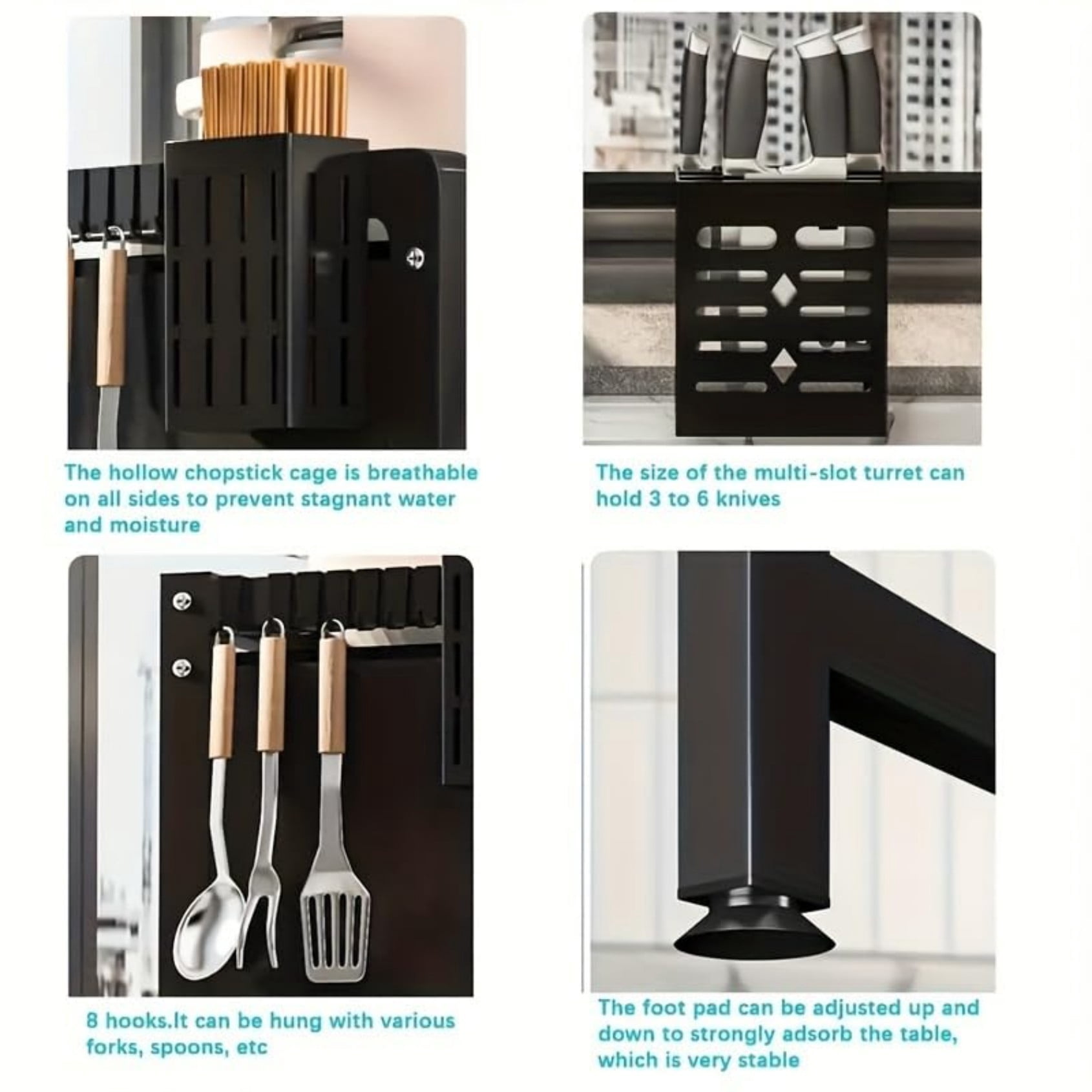 Over Sink Dish Drying Rack with Door, 33 Inch Space Saving Over Sink Dish Rack with Cover, Metal Dish Drainer with Cutlery Holder, Black