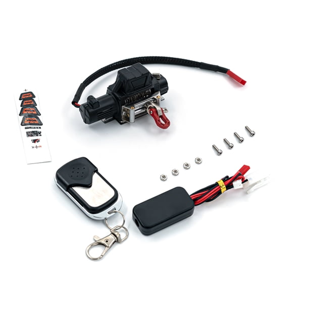 Cabrestante RC con sistema de control remoto T Plug Compatible con 1/10 1/8 TRX-4 Trx4 Axial SCX10 90046 RC4WD D90 KM2 RC Car Tomshoo Cabrestante