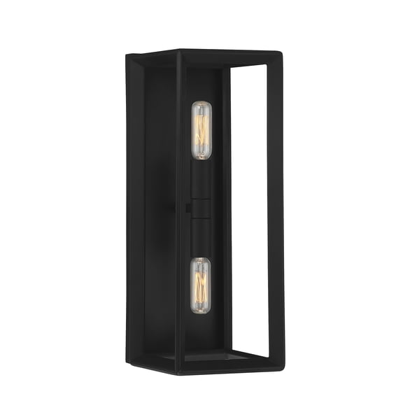 Richland 2-Light Wall Sconce in Matte Black