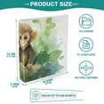 thumbnail image 5 of Monkey Leaves 3 Ring Binders 1.5 inch Hardcover File Folders with Interior Pockets A4 Size Organizer for School Office Hospital, 5 of 8