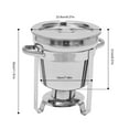 thumbnail image 5 of Wuzstar 7.4 Quart Round Chafing Dish Set Commercial Soup Kettle Warmer Buffet Catering Restaurant Chafer Food Warmer, 5 of 11