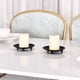 thumbnail image 4 of Candelabro de hierro negro Decoración Base de vela de hierro Accesorios de diseño de campo de boda Accesorios de moda para decoración práctica, 4 of 4