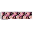 thumbnail image 3 of Ambesonne Boho Floral Fabric by the Yard Upholstery, Colorful Rose Pattern, 3 Yards, Dark Magenta Olive Green, 3 of 5